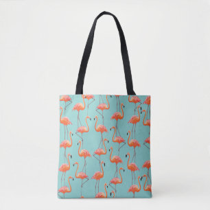 Tote Bag Flamingo réaliste : motif vintage