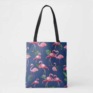 Tote Bag Flamingos Amour Motif 2
