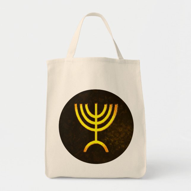 Tote Bag Flamme de Menorah (Devant)