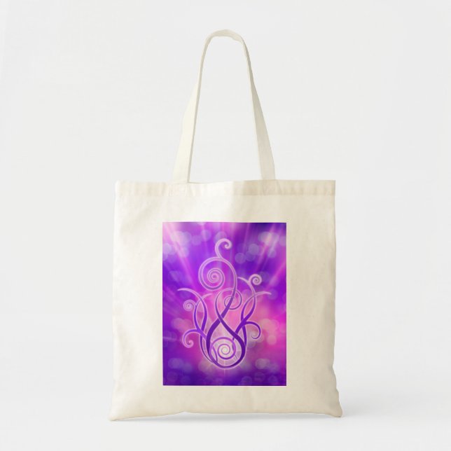 Tote Bag Flamme violette / Feu violet (Devant)