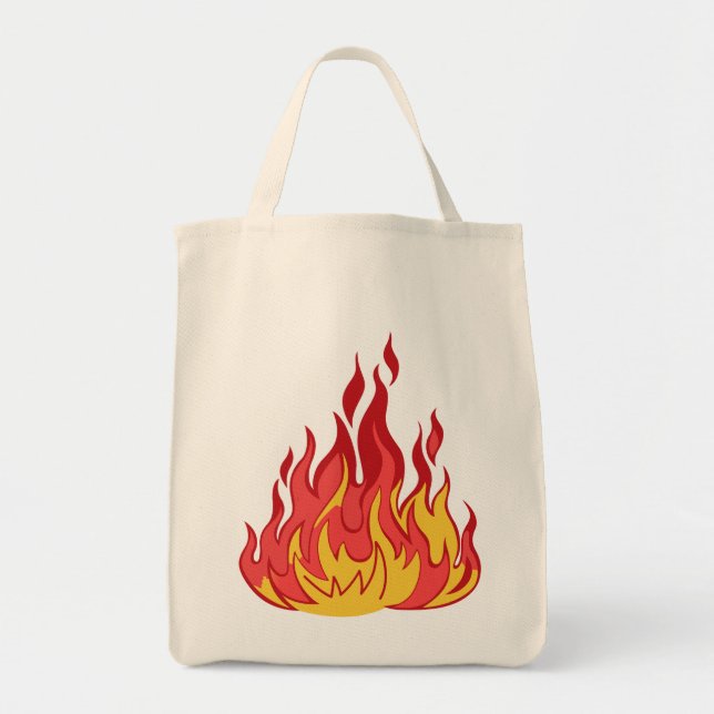 Tote Bag Flammes d'incendie (Devant)