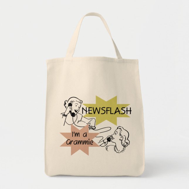Tote Bag Flash d'information je suis T-shirts et cadeaux (Devant)