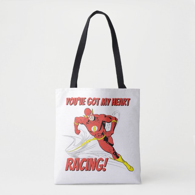 Tote Bag Flash - Vous avez My Heart Racing Valentine (Devant)