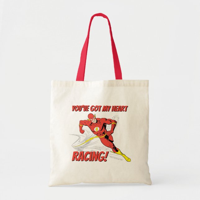 Tote Bag Flash - You've Got My Heart Racing Valentine (Devant)