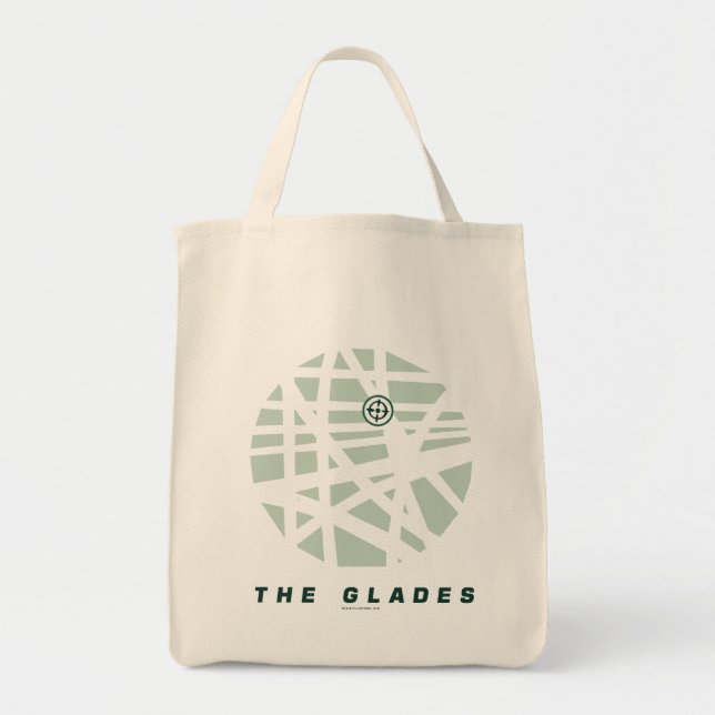 Tote Bag Flèche | Carte de la ville de Glades (Devant)