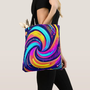 Tote Bag Flèche cosmique colorée
