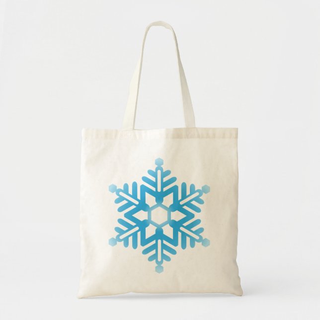 Tote Bag Flèche de neige bleue (Devant)
