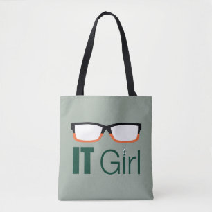 Tote Bag Flèche   IL verres de fille graphiques