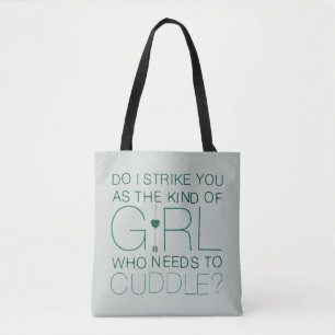 Tote Bag Flèche   le genre de fille qui doit caresser ?