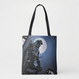 Tote Bag Flèche verte de la flèche dans le clair de lune