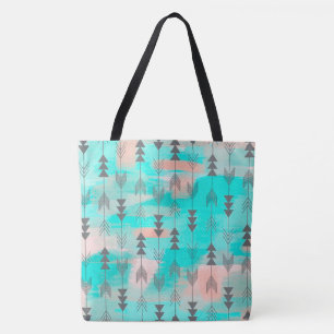 Tote Bag Flèches et aquarelle