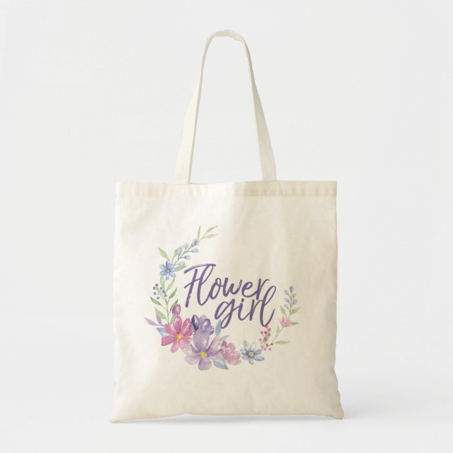 Tote Bag Fleur Aquarelle Peonies WREATH (Devant)