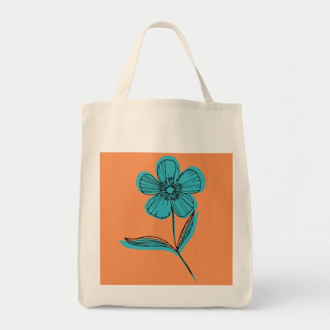 Tote Bag fleur botanique (Devant)