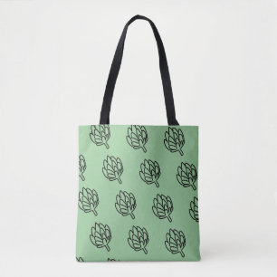 Tote Bag Fleur comestible végétale d'artichauts d'artichaut