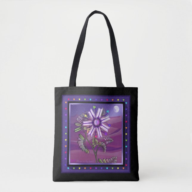 Tote Bag Fleur dans le désert (Devant)