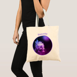 Tote Bag Fleur Dans Tint Couleur Soleil Personnalisé