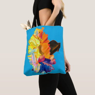 Tote Bag Fleur d'aquarelle couleur carnation