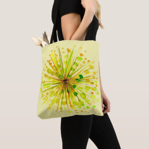 Tote Bag Fleur d'aquarelle fleur sauvage jaune