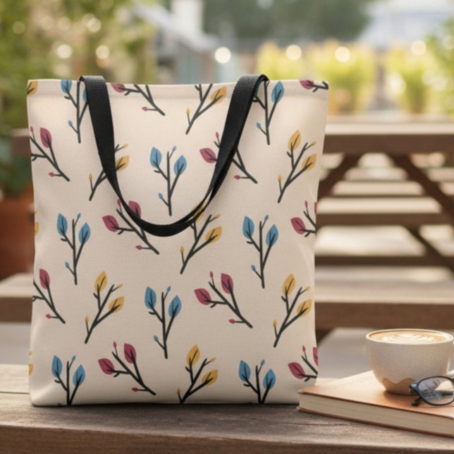 Tote Bag Fleur d'Automne Quotidienne (Créateur téléchargé)