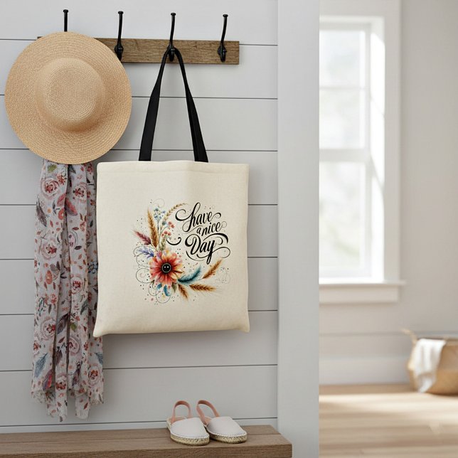 Tote Bag Fleur de bonne journée (Créateur téléchargé)