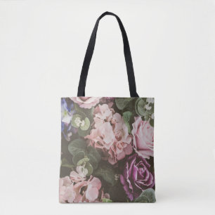 Tote Bag Fleur de bouquet, filtre vintage, beau fond