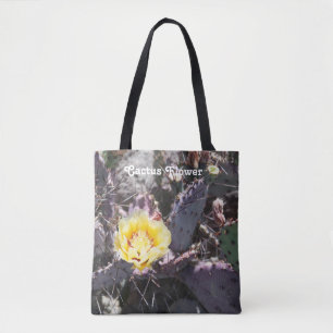 Tote Bag Fleur de cactus jaune
