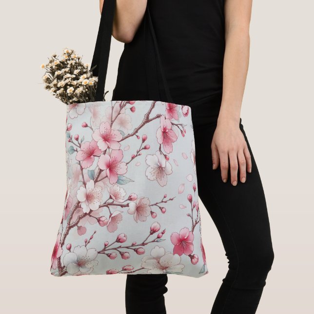 Tote Bag Fleur de cerise (De près)