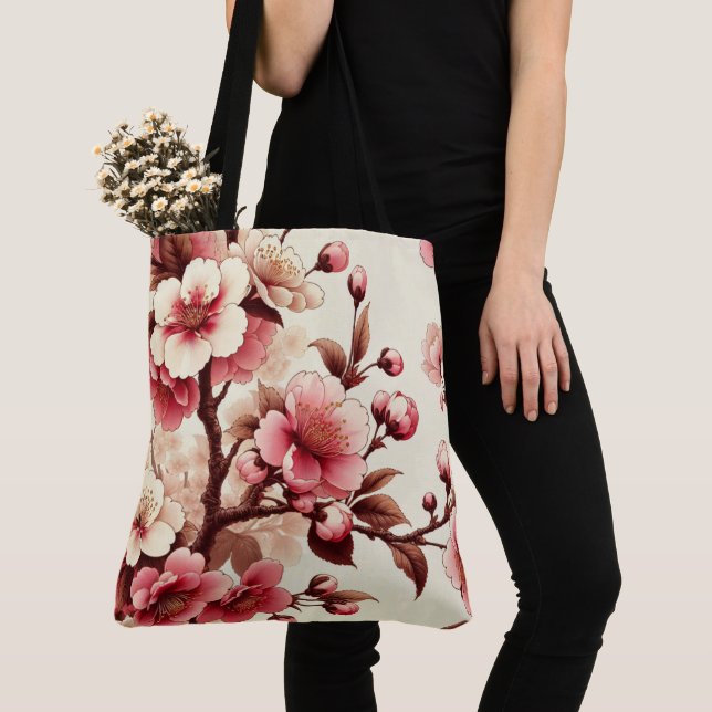 Tote Bag Fleur de Cerisier (De près)