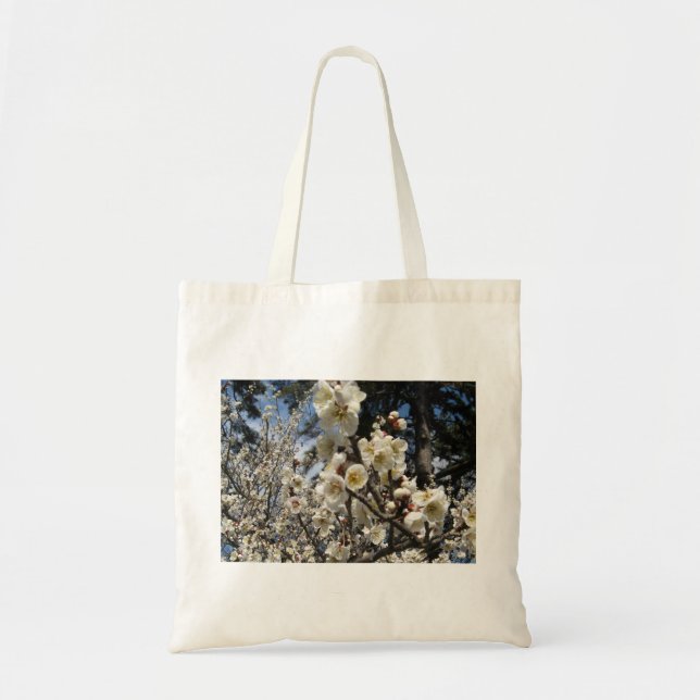 Tote Bag Fleur de cerisier blanc / Sakura / ク(桜) (Devant)