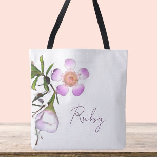 Tote Bag Fleur de cire délicate en fleurs