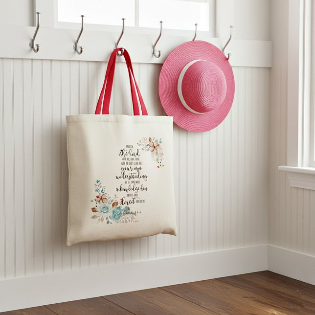Tote Bag Fleur de confiance dans le Seigneur (Créateur téléchargé)