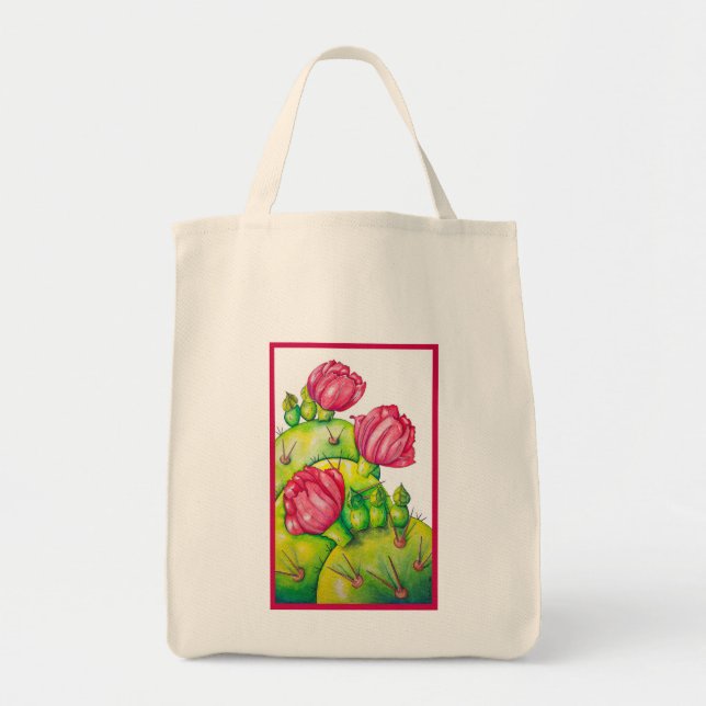 Tote Bag Fleur de figue de Barbarie (Devant)