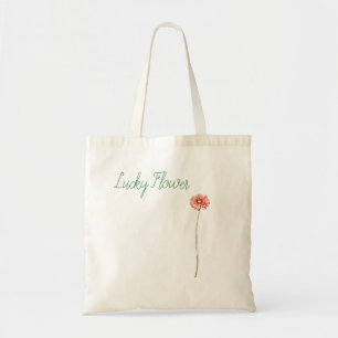 Tote Bag Fleur de Gerbera rouge pâle