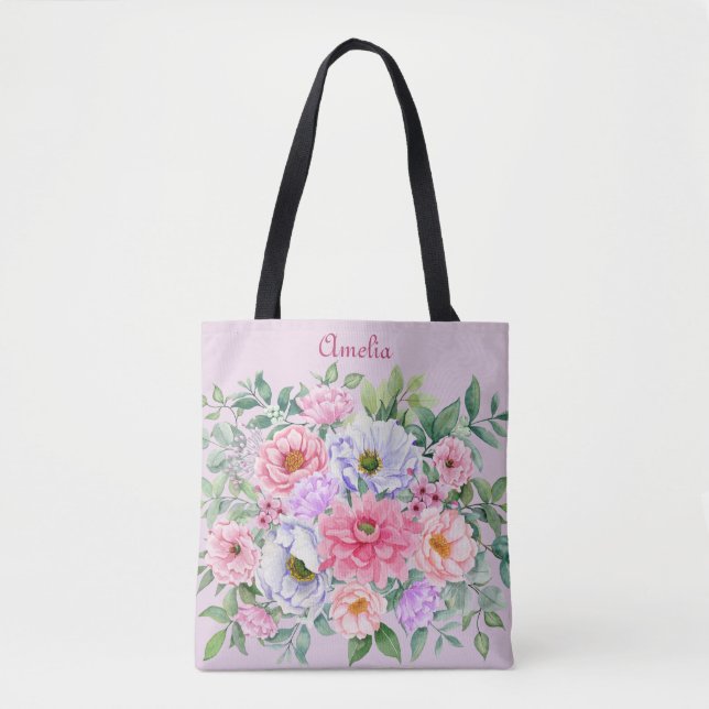 Tote Bag Fleur de jardin d'été délicieuse (Devant)