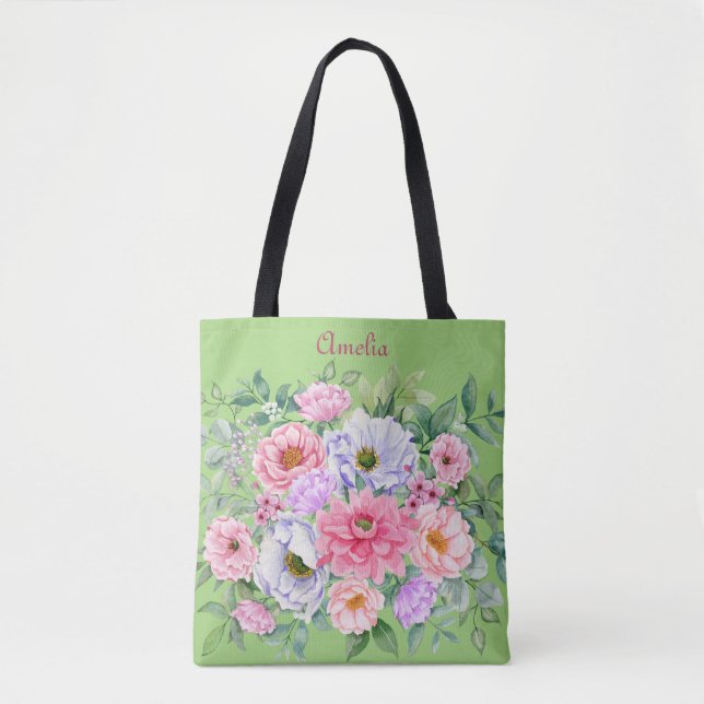 Tote Bag Fleur de jardin d'été délicieuse (Devant)