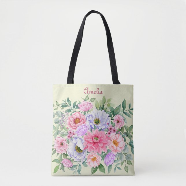 Tote Bag Fleur de jardin d'été délicieuse (Devant)