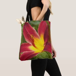 Tote Bag Fleur de journéedes lys rouge