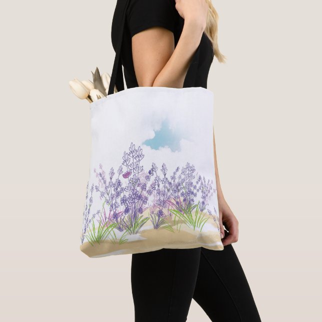 Tote Bag Fleur de lavande (De près)
