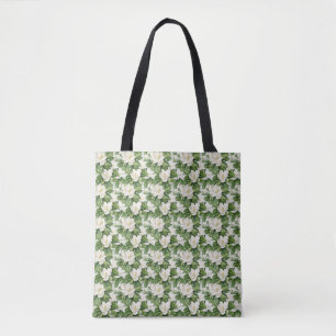 Tote Bag Fleur de Magnolia Blanche Élégante Sans Couture
