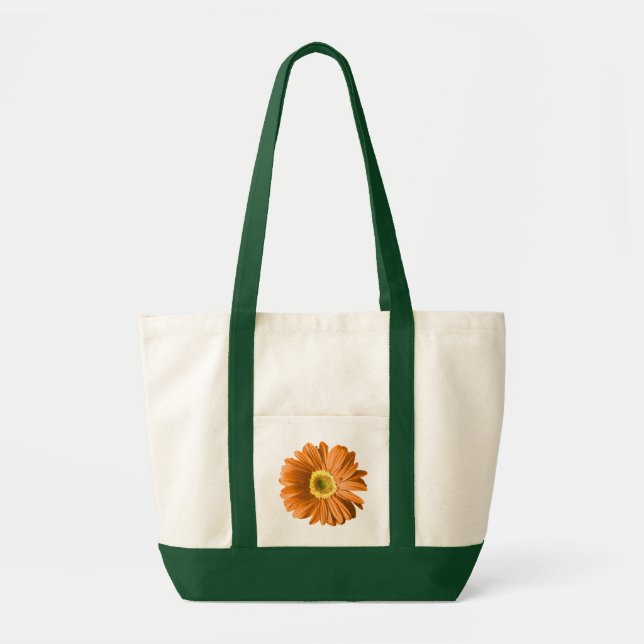 Tote Bag Fleur de marguerite orange (Devant)