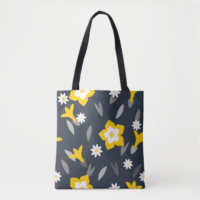 Tote Bag Fleur de minuit (Devant)