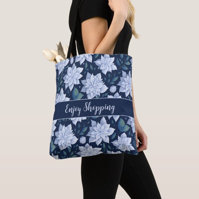 Tote Bag Fleur de minuit (De près)