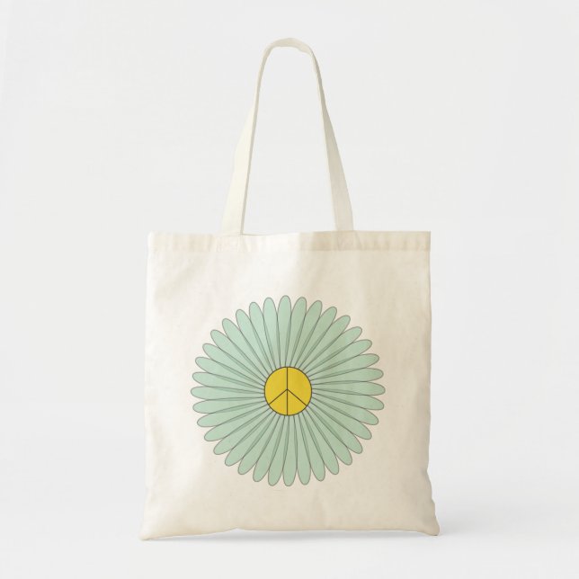 Tote Bag Fleur de paix (Devant)