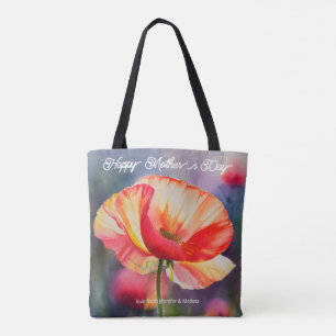 Tote Bag Fleur de pavot Peinture botanique de la fête des m