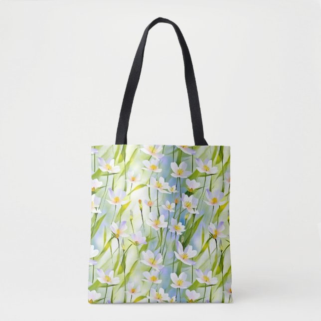 Tote Bag Fleur de printemps, floral doux  (Devant)