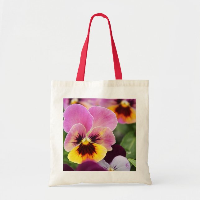 Tote Bag Fleur de rose et de rose jaune (Devant)