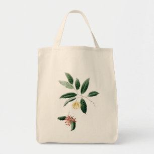 Tote Bag Fleur de sac, rouge et jaune florale