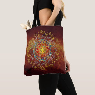 Tote Bag Fleur De Vie - Ornements Vintages Mandala 1