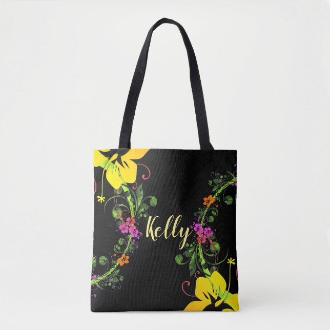 Tote Bag Fleur d'Hibiscus (Devant)