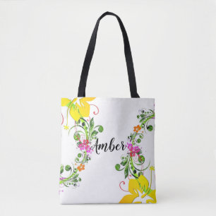 Tote Bag Fleur d'Hibiscus fourre-tout